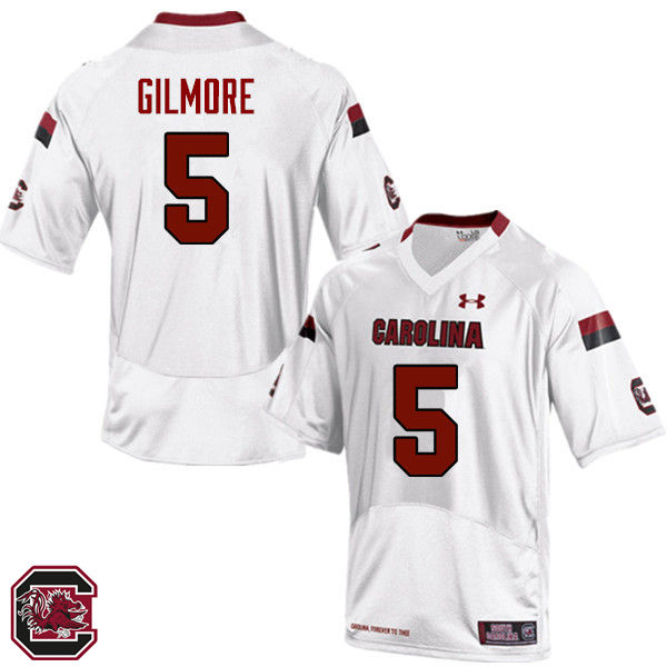 Men South Carolina Gamecocks #5 Stephon Gilmore College Football Jerseys Sale-White